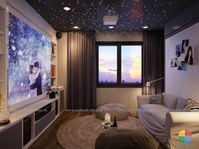 Ấn tượng với căn phòng 12m2 3 trong 1
