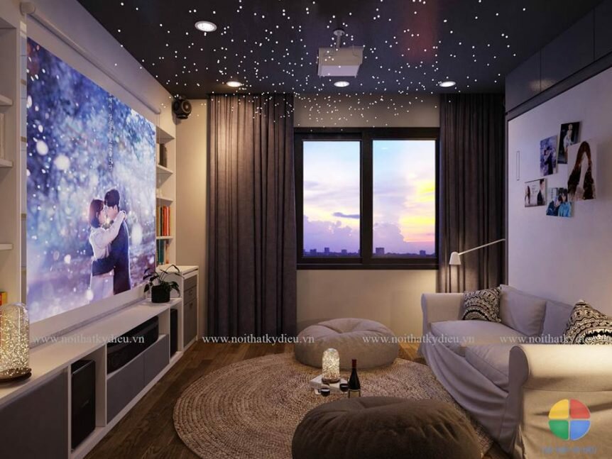 Ấn tượng với căn phòng 12m2 3 trong 1