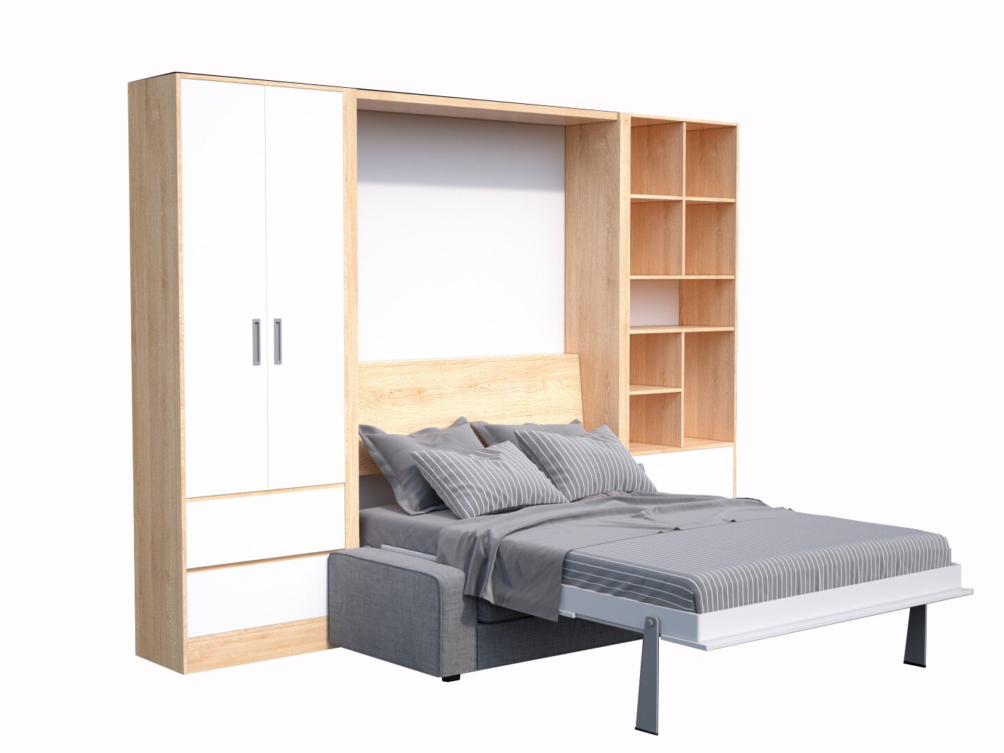 sofa giường kết hợp tủ 
